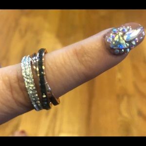 Swarovski rose gold ring